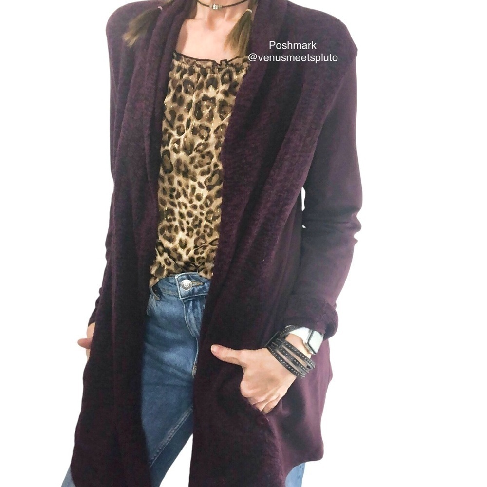 Anthro Saturday Sunday Pocket Cardigan Sz S Cotton Knit Casual Cozy Cottagecore